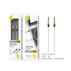 ONEPLUS CABLE AUDIO JACK AU107 BL M/M 3.5MM 1M WHITE ONEPLUS CABLE AUDIO JACK AU107 BL M/M 3.5MM 1M WHITE